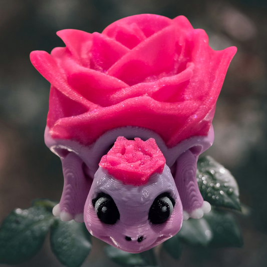 Rose Turtle Desk Pet