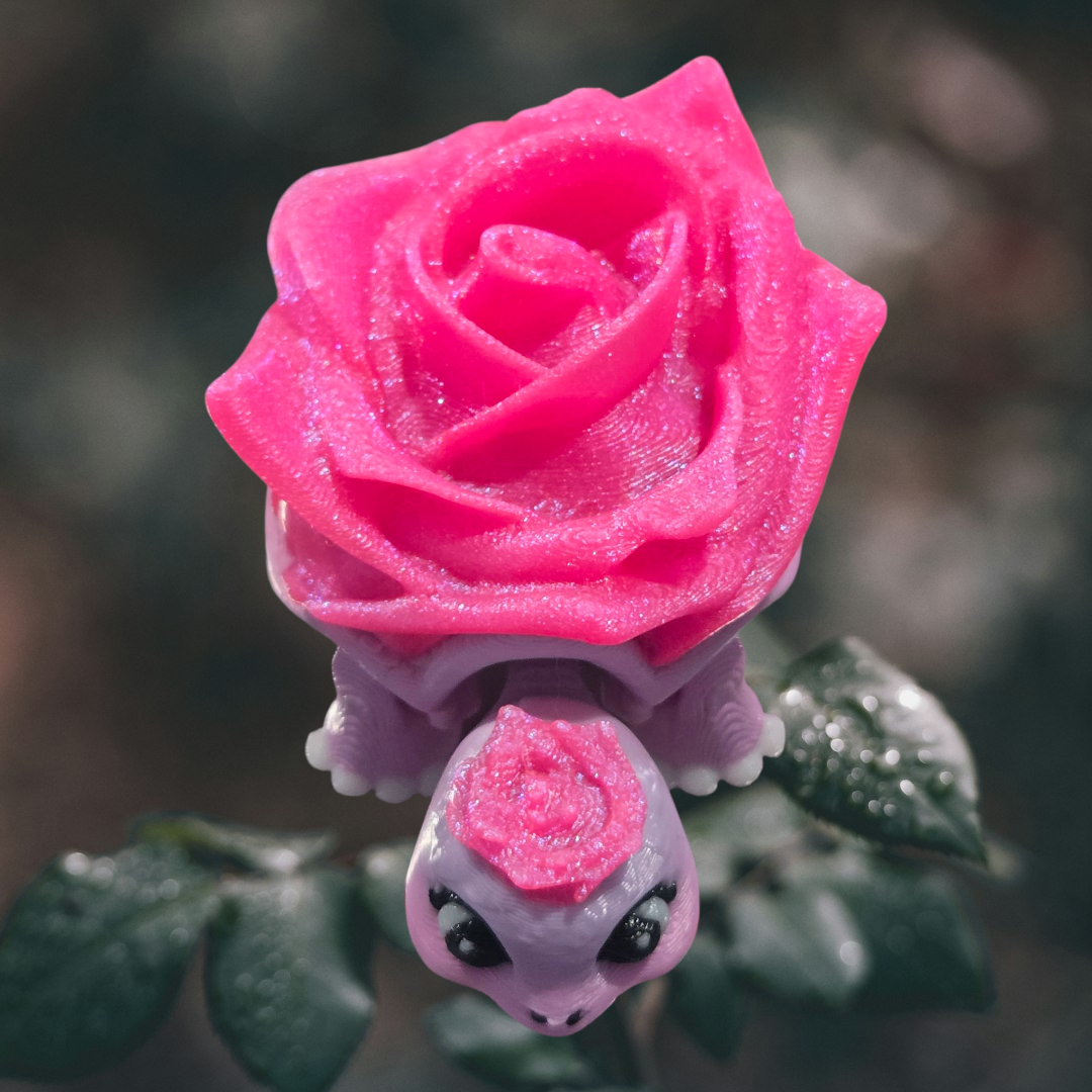 Rose Turtle Desk Pet