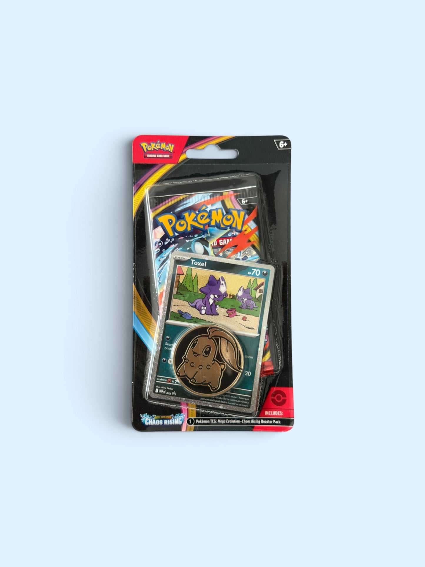 Pokemon TCG: Mega Evolution Chaos Rising blister with coin